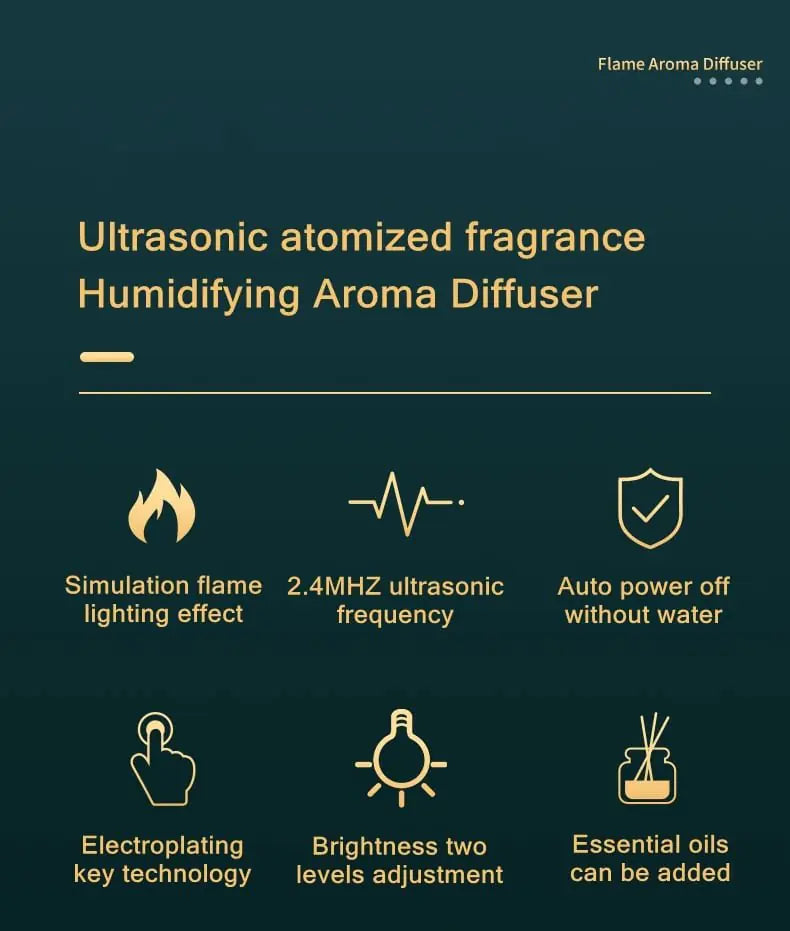 FlameMist™ – LED Aromatherapy Humidifier